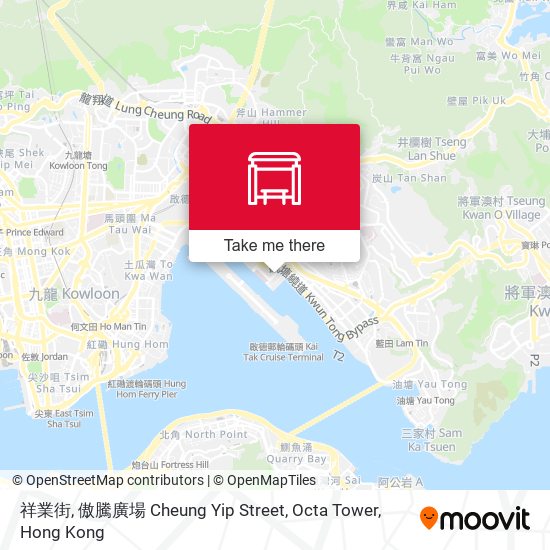 祥業街, 傲騰廣場 Cheung Yip Street, Octa Tower map
