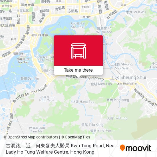 古洞路,　近　何東麥夫人醫局 Kwu Tung Road, Near Lady Ho Tung Welfare Centre map