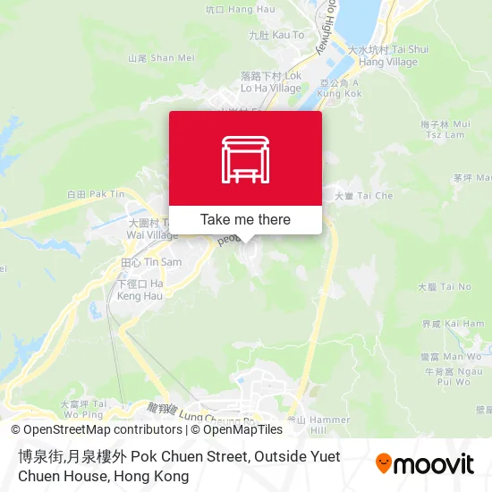 博泉街,月泉樓外 Pok Chuen Street, Outside Yuet Chuen House map
