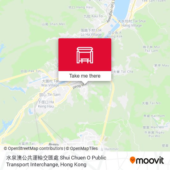 水泉澳公共運輸交匯處 Shui Chuen O Public Transport Interchange map
