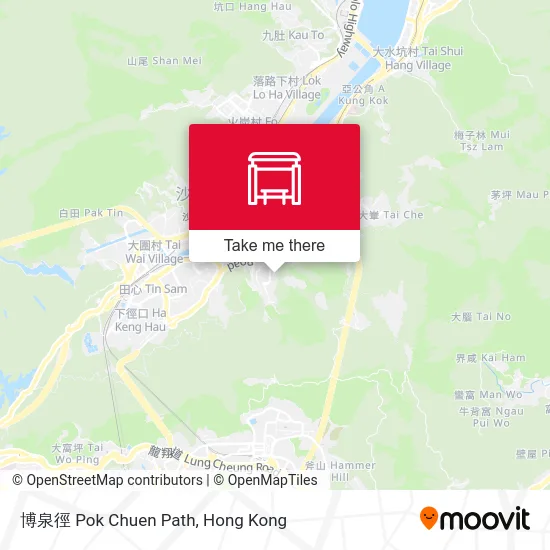 博泉徑 Pok Chuen Path map