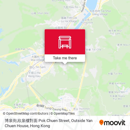 博泉街,欣泉樓對面 Pok Chuen Street, Outside Yan Chuen House map