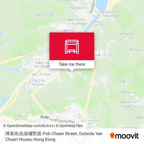 博泉街,欣泉樓對面 Pok Chuen Street, Outside Yan Chuen House地圖