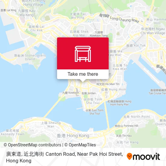 廣東道, 近北海街 Canton Road, Near Pak Hoi Street map