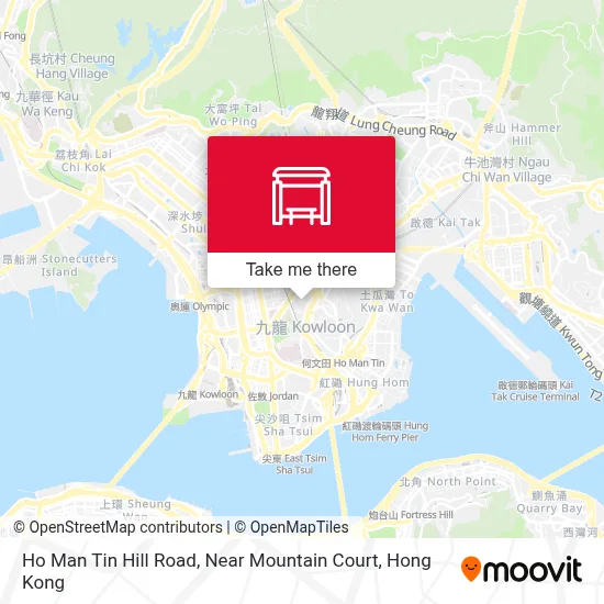 Ho Man Tin Hill Road, Near Mountain Court map
