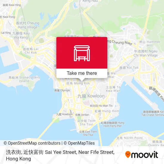 洗衣街, 近快富街 Sai Yee Street, Near Fife Street map