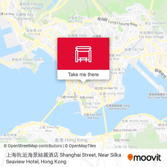 上海街,近海景絲麗酒店 Shanghai Street, Near Silka Seaview Hotel map