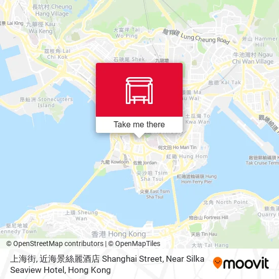 上海街, 近海景絲麗酒店 Shanghai Street, Near Silka Seaview Hotel地圖