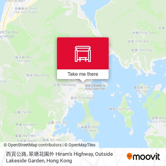 西貢公路, 翠塘花園外 Hiram's Highway, Outside Lakeside Garden map