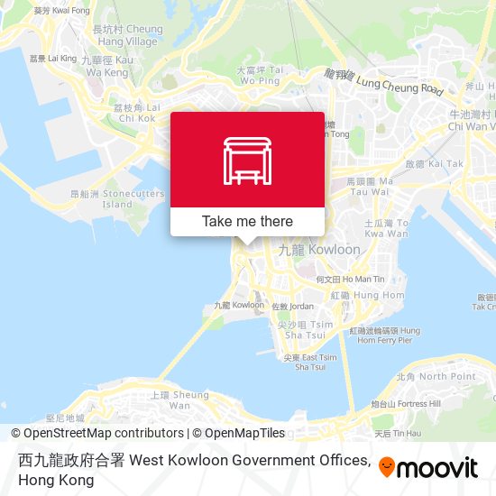 西九龍政府合署 West Kowloon Government Offices map
