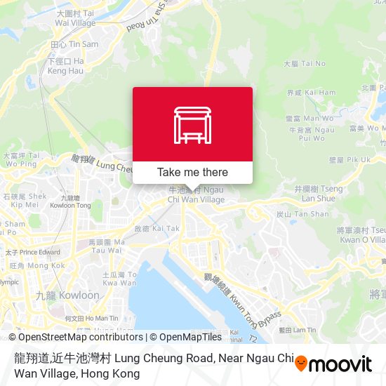 龍翔道,近牛池灣村 Lung Cheung Road, Near Ngau Chi Wan Village map
