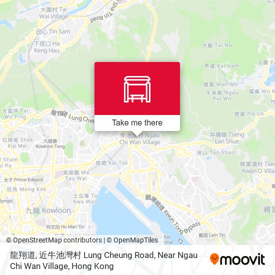 龍翔道, 近牛池灣村 Lung Cheung Road, Near Ngau Chi Wan Village地圖