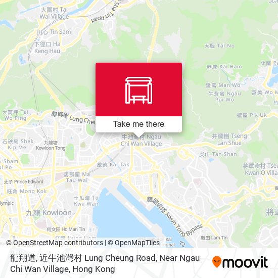 龍翔道,近牛池灣村 Lung Cheung Road, Near Ngau Chi Wan Village map