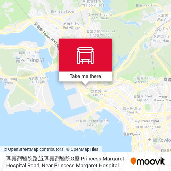 瑪嘉烈醫院路,近瑪嘉烈醫院G座 Princess Margaret Hospital Road, Near Princess Margaret Hospital Block G map