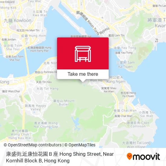 康盛街,近康怡花園Ｂ座 Hong Shing Street, Near Kornhill Block B地圖