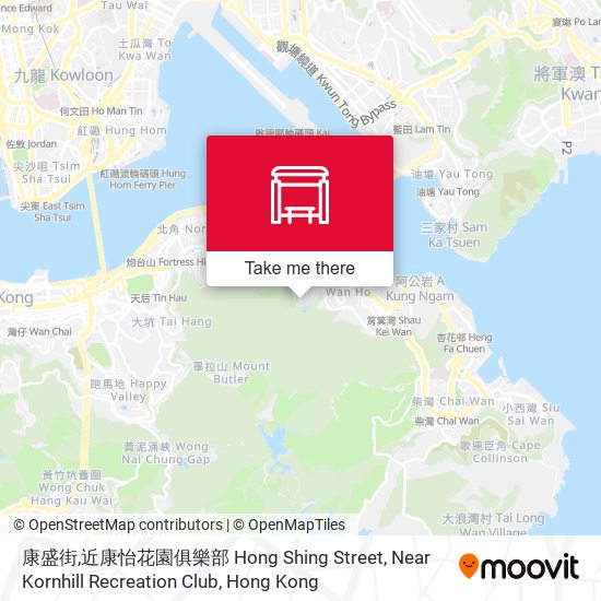 康盛街,近康怡花園俱樂部 Hong Shing Street, Near Kornhill Recreation Club map