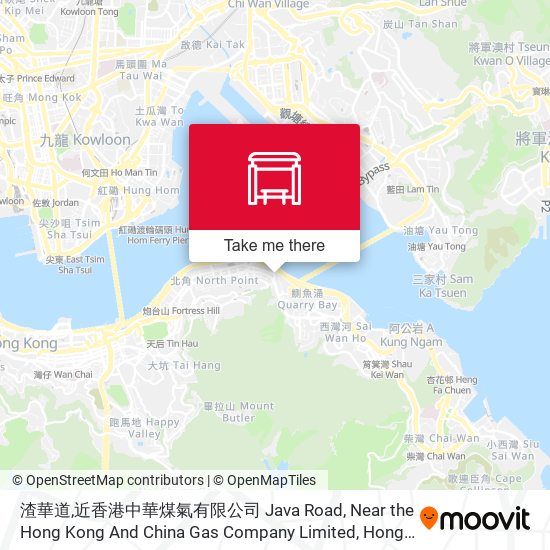 渣華道,近香港中華煤氣有限公司 Java Road, Near the Hong Kong And China Gas Company Limited map