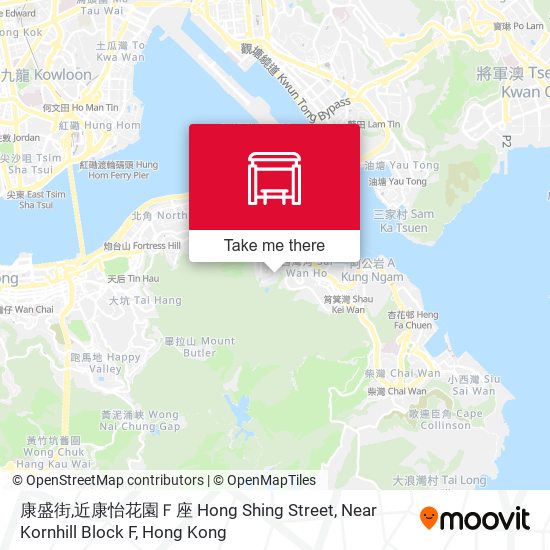 康盛街,近康怡花園Ｆ座 Hong Shing Street, Near Kornhill Block F地圖