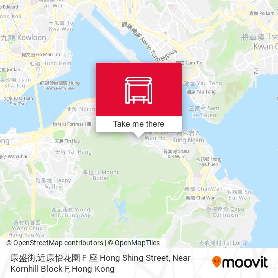 康盛街,近康怡花園Ｆ座 Hong Shing Street, Near Kornhill Block F地圖