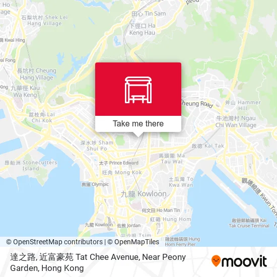 達之路, 近富豪苑 Tat Chee Avenue, Near Peony Garden地圖