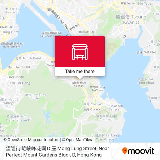 望隆街,近峻峰花園Ｄ座 Mong Lung Street, Near Perfect Mount Gardens Block D map