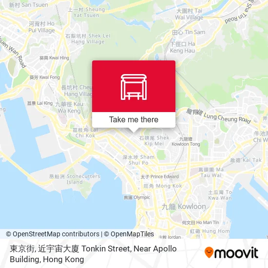 東京街, 近宇宙大廈 Tonkin Street, Near Apollo Building map