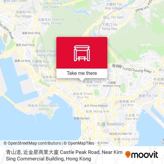 青山道, 近金星商業大廈 Castle Peak Road, Near Kim Sing Commercial Building map