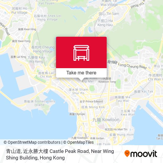 青山道, 近永勝大樓 Castle Peak Road, Near Wing Shing Building map
