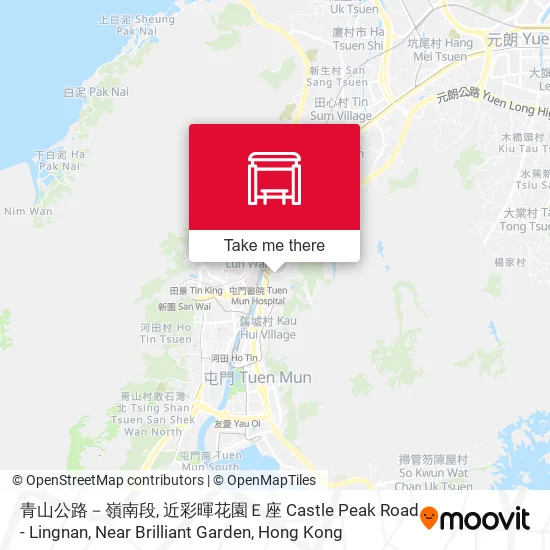 青山公路－嶺南段, 近彩暉花園Ｅ座 Castle Peak Road - Lingnan, Near Brilliant Garden地圖