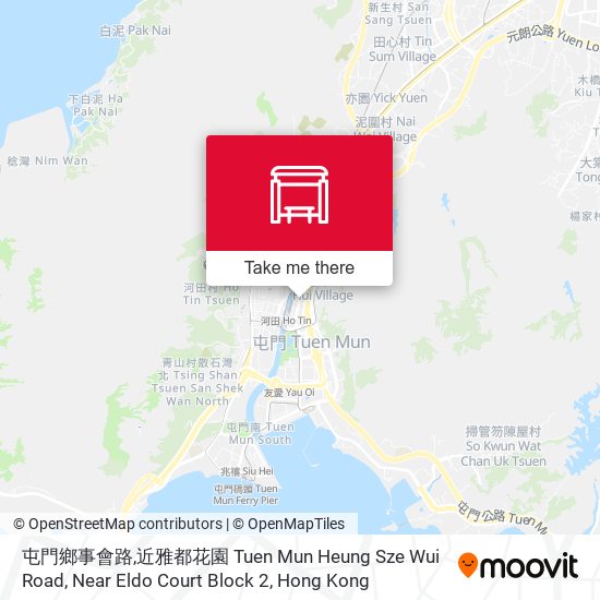 屯門鄉事會路,近雅都花園 Tuen Mun Heung Sze Wui Road, Near Eldo Court Block 2 map