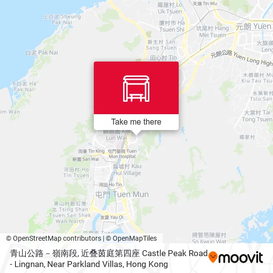 青山公路－嶺南段, 近叠茵庭第四座 Castle Peak Road - Lingnan, Near Parkland Villas地圖