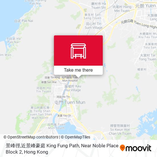 景峰徑,近景峰豪庭 King Fung Path, Near Noble Place Block 2 map