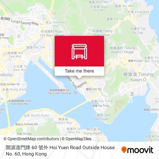 開源道門牌 60 號外 Hoi Yuen Road Outside House No. 60 map