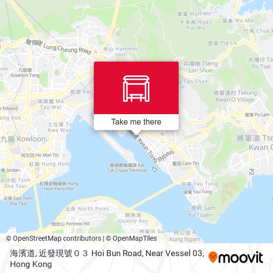 海濱道, 近發現號０３ Hoi Bun Road, Near Vessel 03 map