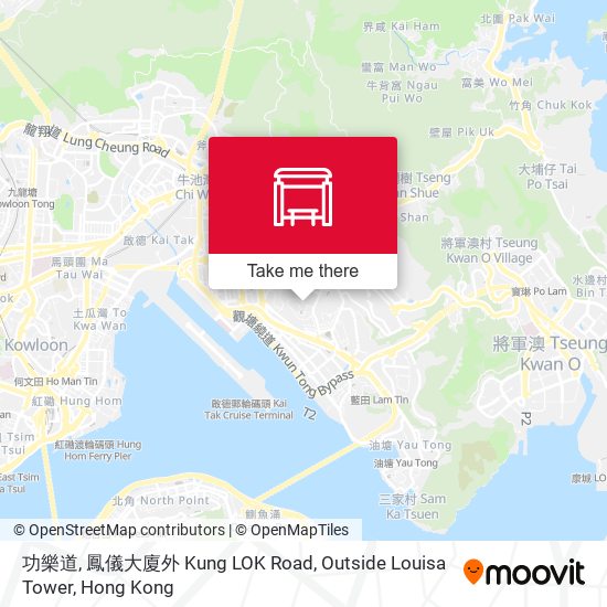 功樂道, 鳳儀大廈外 Kung LOK Road, Outside Louisa Tower map