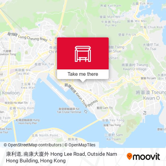 康利道, 南康大廈外 Hong Lee Road, Outside Nam Hong Building map