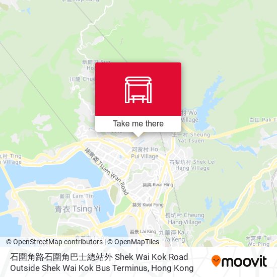 石圍角路石圍角巴士總站外 Shek Wai Kok Road Outside Shek Wai Kok Bus Terminus map