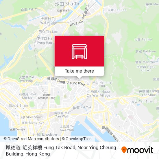 鳳德道, 近英祥樓 Fung Tak Road, Near Ying Cheung Building map