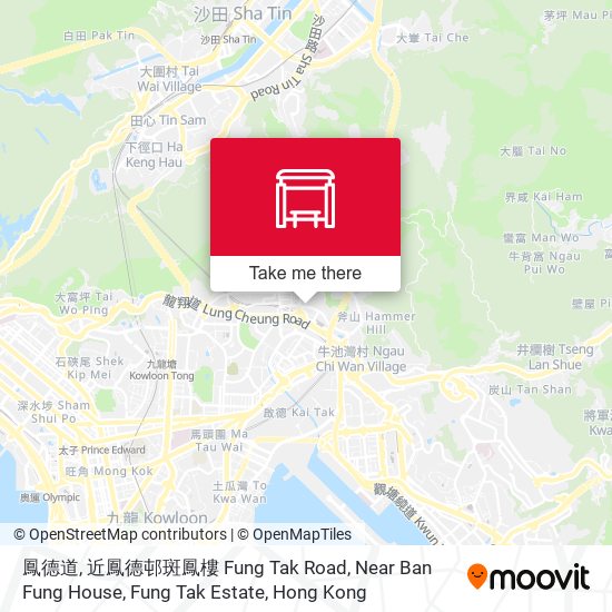 鳳德道, 近鳳德邨斑鳳樓 Fung Tak Road, Near Ban Fung House, Fung Tak Estate map