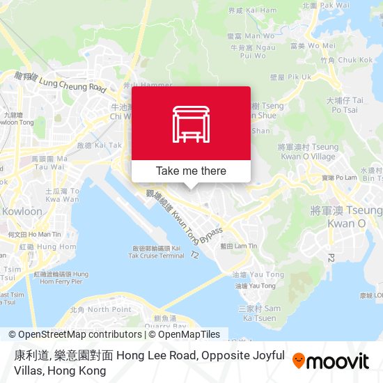 康利道, 樂意園對面 Hong Lee Road, Opposite Joyful Villas map