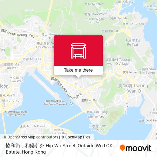 協和街，和樂邨外 Hip Wo Street, Outside Wo LOK Estate map