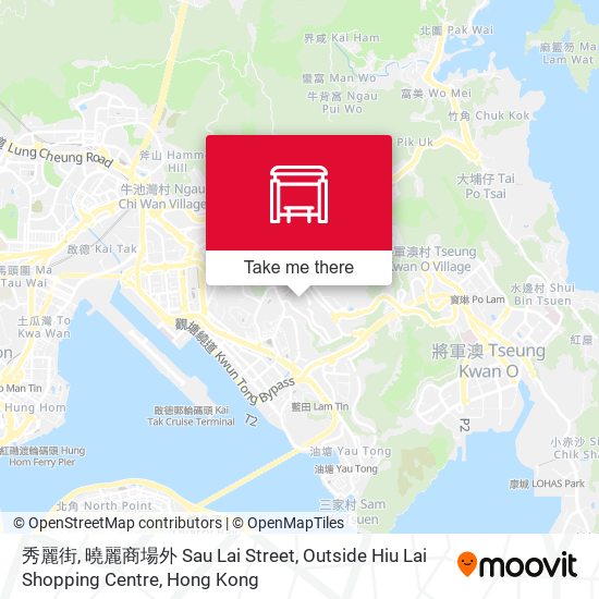 秀麗街, 曉麗商場外 Sau Lai Street, Outside Hiu Lai Shopping Centre map