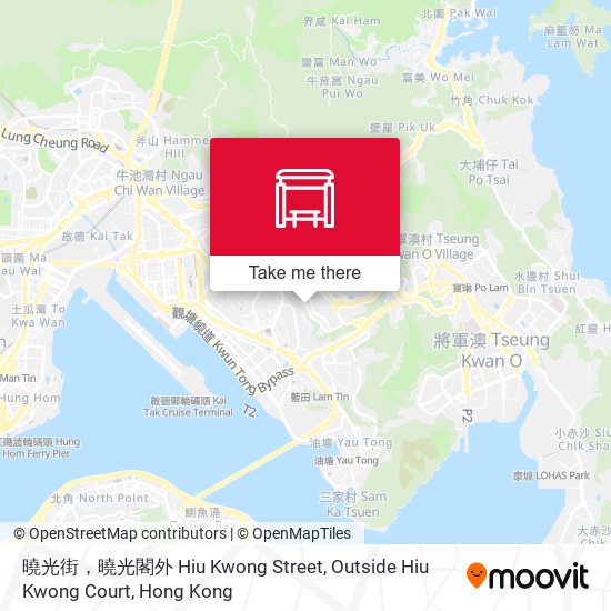 曉光街，曉光閣外 Hiu Kwong Street, Outside Hiu Kwong Court map