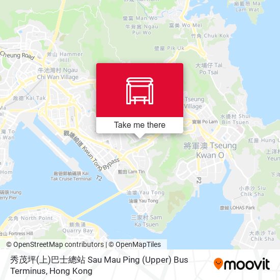 秀茂坪(上)巴士總站 Sau Mau Ping (Upper) Bus Terminus map