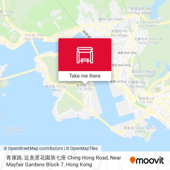 青康路, 近美景花園第七座 Ching Hong Road, Near Mayfair Gardens Block 7 map