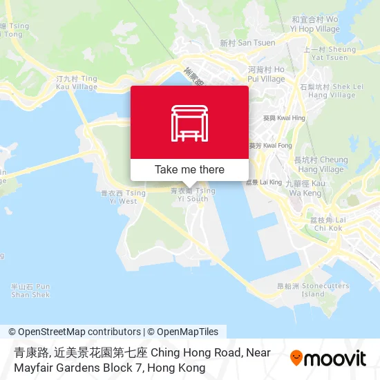 青康路, 近美景花園第七座 Ching Hong Road, Near Mayfair Gardens Block 7地圖