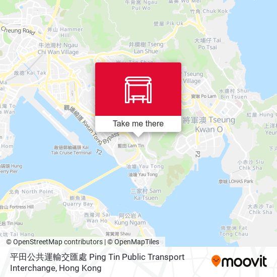平田公共運輸交匯處 Ping Tin Public Transport Interchange map