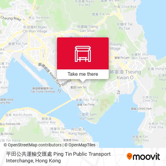 平田公共運輸交匯處 Ping Tin Public Transport Interchange地圖
