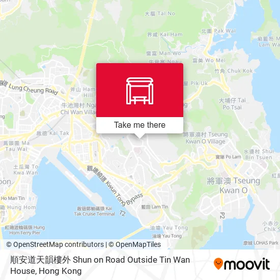 順安道天韻樓外 Shun on Road Outside Tin Wan House map