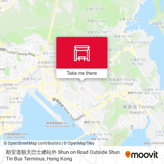 順安道順天巴士總站外 Shun on Road Outside Shun Tin Bus Terminus地圖